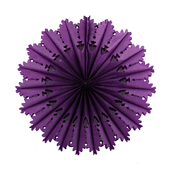 Снежинка ажурная 40 см фиолетовый