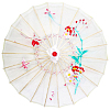 Китайский тканевый зонтик прозрачный с цветом 76х55см, №1